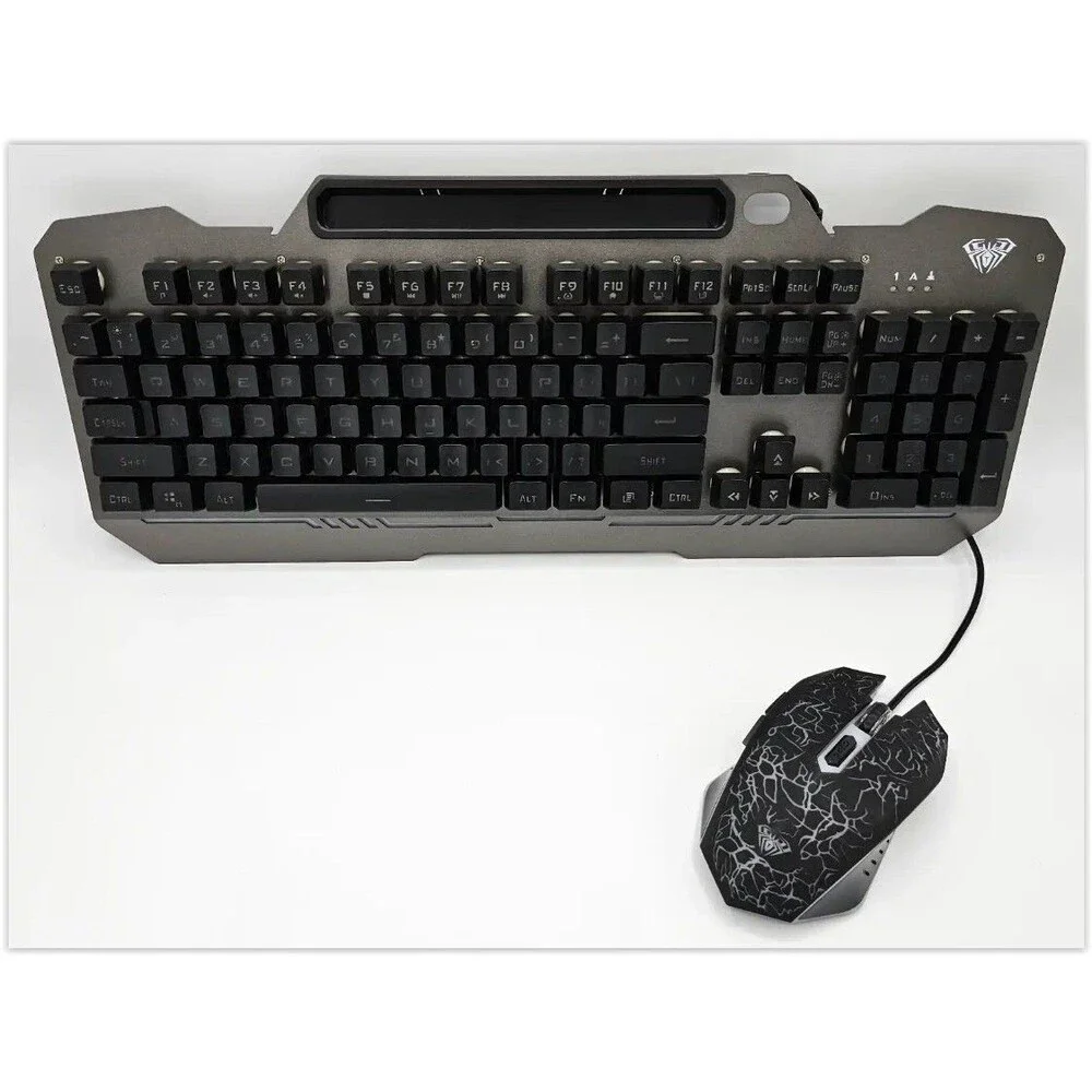 AULA Keyboard T102- 104 Key RGB Gaming Keyboard and Mouse Combo Wired No Box NEW